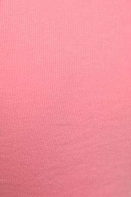 Pembe Asimetrik Super Crop Fitilli Esnek Orme Atlet TWOSS22AL0065