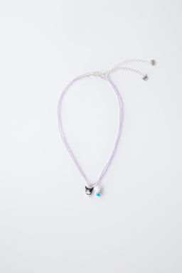 HELLO KITTY AND KUROMI  SANRIO BEAD NECKLACE TWO-PACK