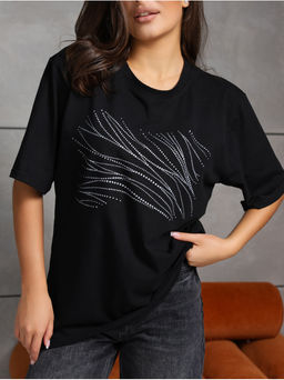 Футболка Блеск черный женская - София фото 6