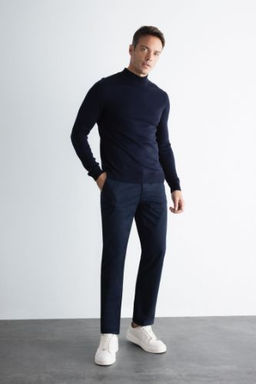 Kanvas Chino Pantolon Standart Kal?p 4 Cepli Pamuklu Esnek Duz Paca