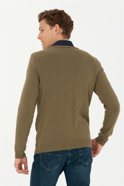 Мужской свитер цвета хаки - U.s. polo assn фото 5