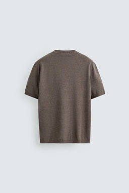 CAMISETA PUNTO REGULAR FIT / Tostado - Zara фото 8