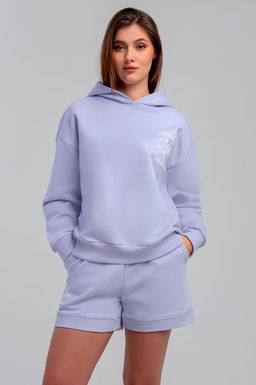 Арт. 2533 Костюм женский с шортами 42-48 (4 шт) Цвет:сиреневый - Калинка фото 8