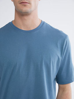 Bisiklet Yaka Penye Erkek Ti??rt