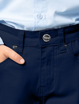 VILATTE / Брюки из хлопкового твила с эластаном для мальчика  фото 2