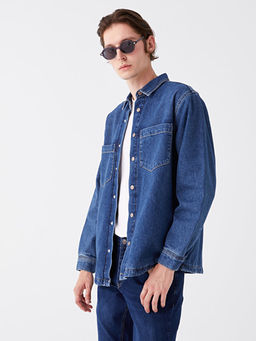 Standart Kal?p Erkek ??i Kapitoneli Jean Ceket