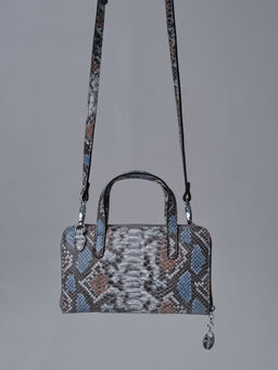 Сумка кожаная Azaro 30850 питон-адамантин