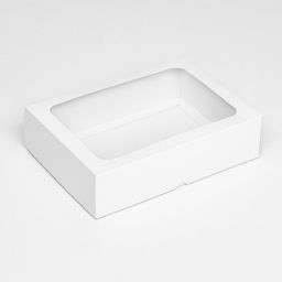 Цена за 5 шт. Коробка складная, крышка-дно, с окном, белый, 25 х 18 х 6,5 см, - UPAK LAND фото 2