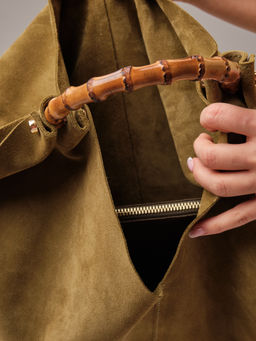 Замшевая сумка Bamboo DBR 30990 белый мох  фото 8