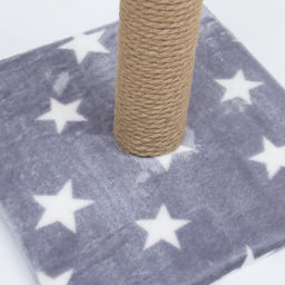 Когтеточка «Столбик», 54×30×30 см, на подставке, джут, цвет МИКС