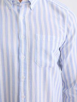 Regular Fit ?izgili Arm?rl? Erkek G?mlek