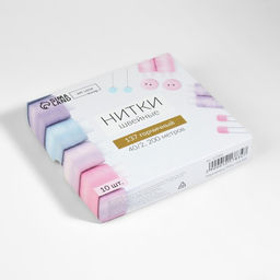 Цена за 10 шт. Нитки 40/2, 200 м, тёмно-жёлтые №137