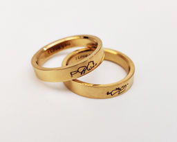 Кольцо с гравировкой Влюбленная девочка