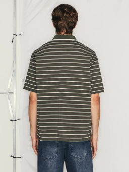 Футболка на молнии в полоску / Zarina фото 6