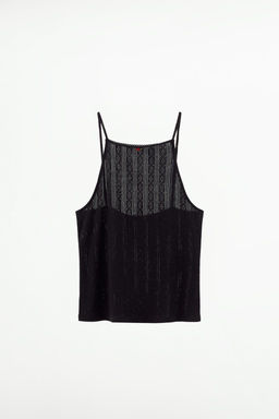 POINTELLE TOP WITH LACE TRIMS - Zara фото 9
