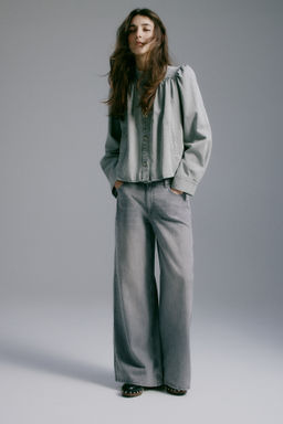 Wide Regular Waist Jeans - H&m фото 10