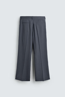 PANTAL?N TRAJE FLARE FIT CON LANA / Azul - Zara фото 6