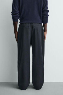 RELAXED FIT PINSTRIPE TROUSERS - Zara фото 20