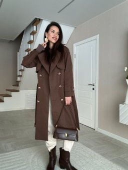 Тренч Джул (коричневый) - Nadi bordo фото 2