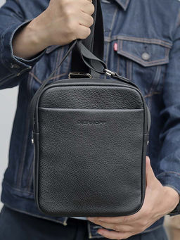 Мужская кожаная сумка Dierhoff ДМ 2040/МХ - Sergio valentini фото 2