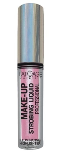 Latuage Хайлайтер жидкий "Make-up Strobing liquid" №601 голографический розовый