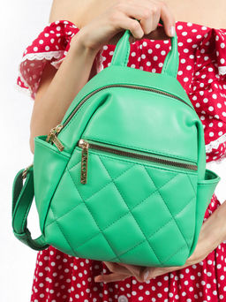 LACCOMA рюкзак Жизель-Ф826-зеленый эко кожа хлопок  фото 7