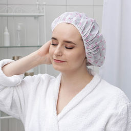 Цена за 3 шт. Шапочка для душа Доляна «Весна», МИКС