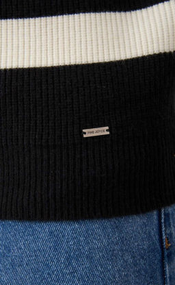 Джемпер F421-1545 black-white - Fine joyce фото 6