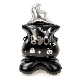 Воздушный шар фольгированный 58" «Ведьмин котёл на подставке», под воздух