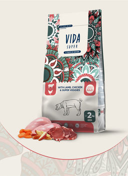 Корм Vida Super для взрослых собак средних и крупных пород с ягненком, курицей и овощами P02123003