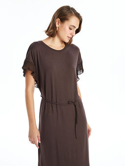 Bisiklet Yaka Elbise