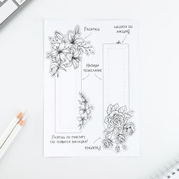 Подарочный набор для создания закладок 8 марта. Цветы