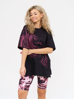 910 Костюм "черный/бордо"