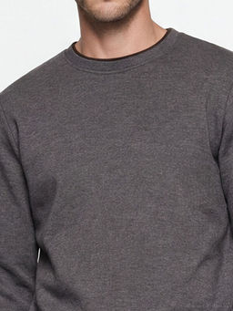 Bisiklet Yaka Erkek Sweatshirt