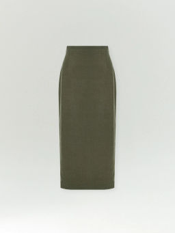 EMKA / Юбка-карандаш миди из тенсела  фото 5