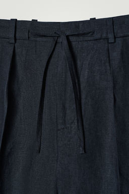 PANTAL?N CORTO DE LINO CON AJUSTE DE CORD?N - H&m фото 2