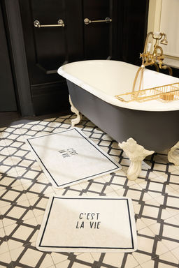 Trendyolmilla Home 2li Bask?l? Kayd?rmaz Tabanl? Banyo Paspas Seti TPHSS25BPS00009