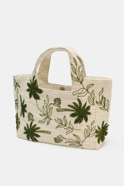 EMBROIDERED FABRIC TOTE BAG - Zara фото 8