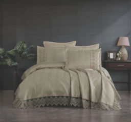 Покрывало EFOR (Gardines) с наволочками NEVA (240*260) бежевый BEJ