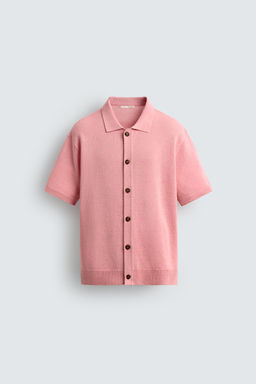 CAMISA PUNTO RELAXED FIT / Rosa - Zara фото 7