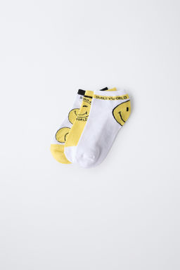 SMILEYWORLD® THREE-PACK OF ANKLE SOCKS