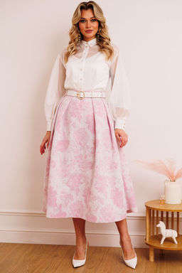 Костюм Мода Юрс 2880-Р розовый цветы