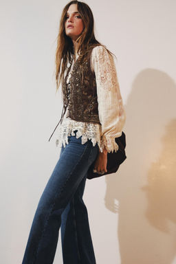 ZW COLLECTION ROMANTIC LACE BLOUSE - Zara фото 4