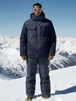 Горнолыжный костюм мужской зимний темно-серого цвета 392TC - Leifensh фото 34