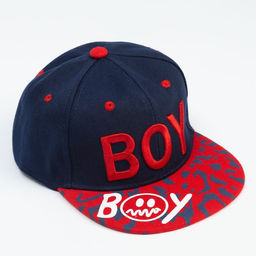 Кепка детская MINAKU "BOY" цвет тёмно-синий/красный, р-р 52-54