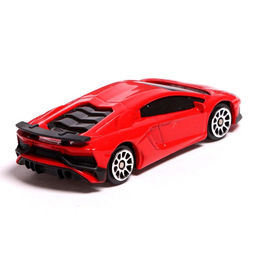 Машина металлическая LAMBORGHINI AVENTADOR LP750-4 SV, 1:64, цвет красный - Автоград фото 3