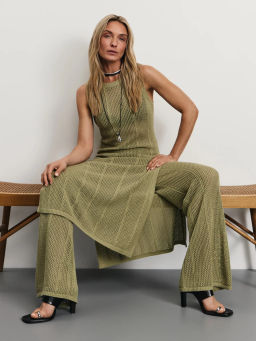 Прямые вязаные брюки / Zarina  фото 3