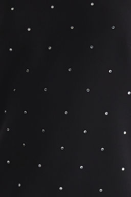 TRENDYOLMILLA Siyah Parlak Tas Baskl? Super Mini Elbise TPRAW25EL00192 фото 12