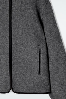 CHAQUETA DE LANA CON CAPUCHA DE DOBLE FAZ - H&m фото 2