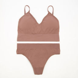 Комплект нижнего белья женский (топ, трусы) Collorista, цвет кофе, размер 42-44